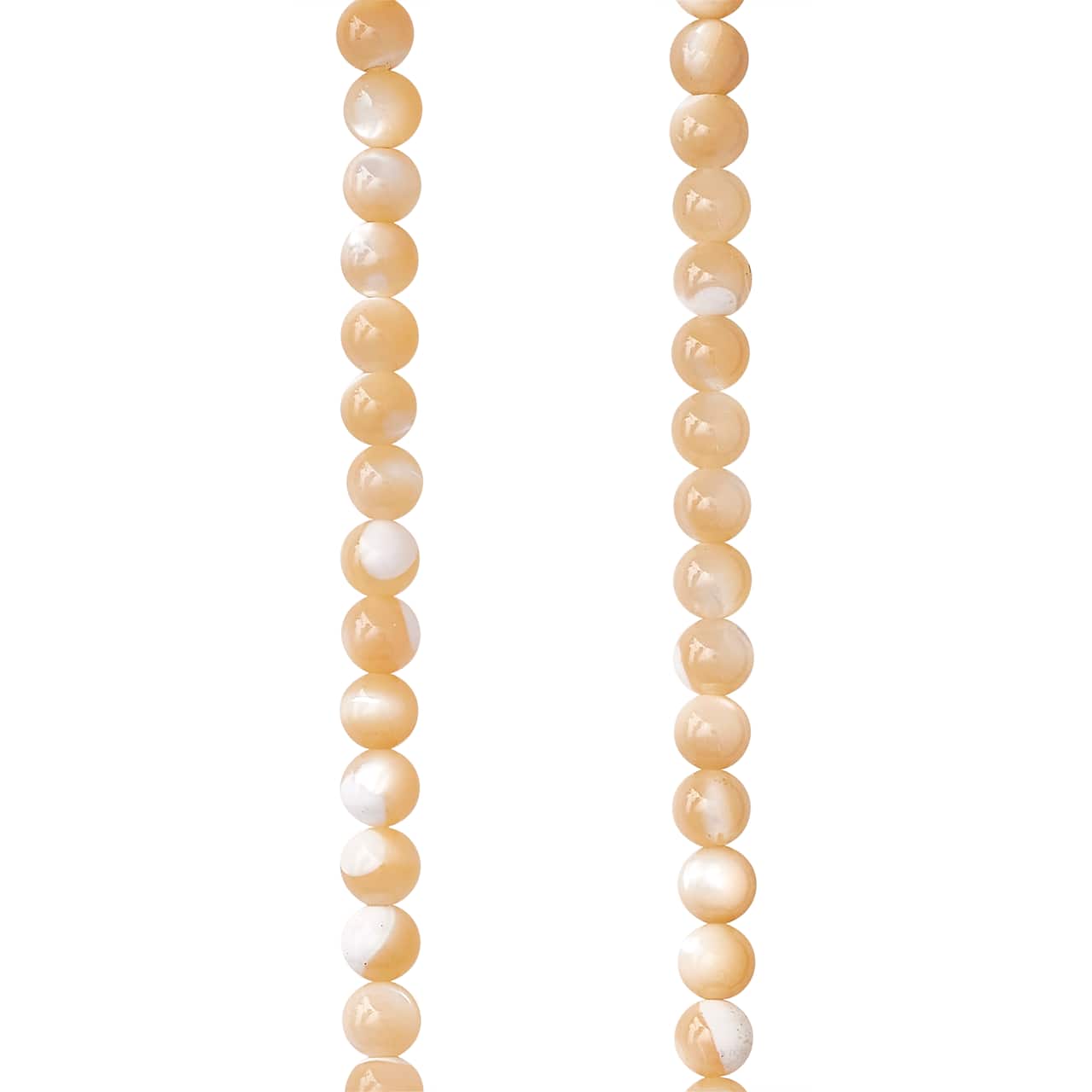 Perles de nacre ambre naturel de Bead Landing, 4 mm